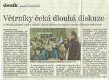 Článek z Orlického deníku ze dne 7. února 2011 týkající se výstavby větrných elektráren v lokalitě osady Petrovičky.